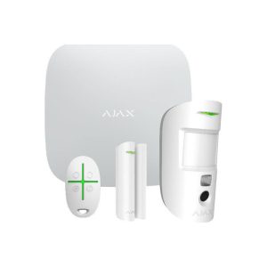 Ajax Hub Starter Kit Cam ασύρματου συναγερμού Λευκό