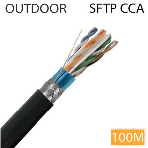 ΚΑΛΩΔΙΟ SFTP CAT6 PET 100M CCA για εξωτερικό χώρο μαύρο DCS-SFTP-CAT6-PET-100