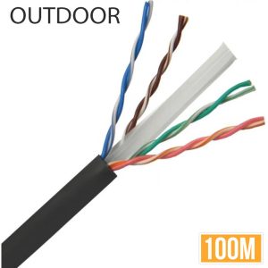 Καλώδιο U/UTP Cat.6 Cable 100m Μαύρο (102-026)