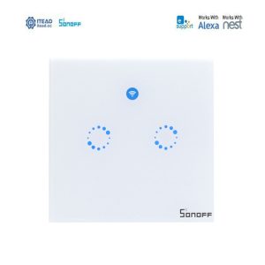 SONOFF T1 UK 2CH WIFI ΤΗΛΕΧΕΙΡΙΖΟΜΕΝΟΣ ΔΙΑΚΟΠΤΗΣ ΤΟΙΧΟΥ